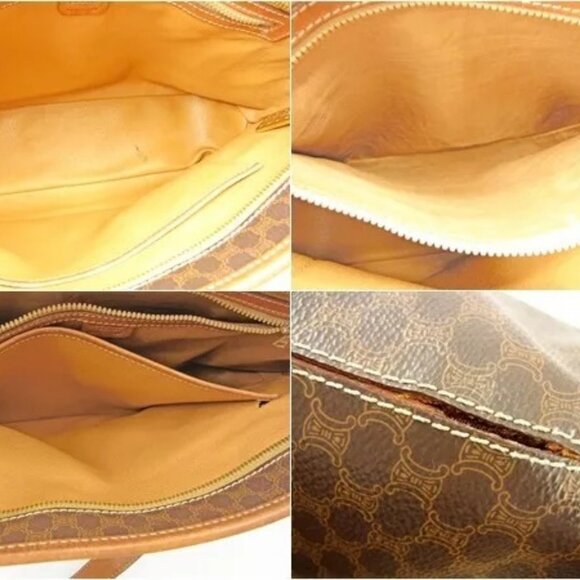 Celine Tote bag Macadam Brown Woman Authentic Used - Picture 12 of 13